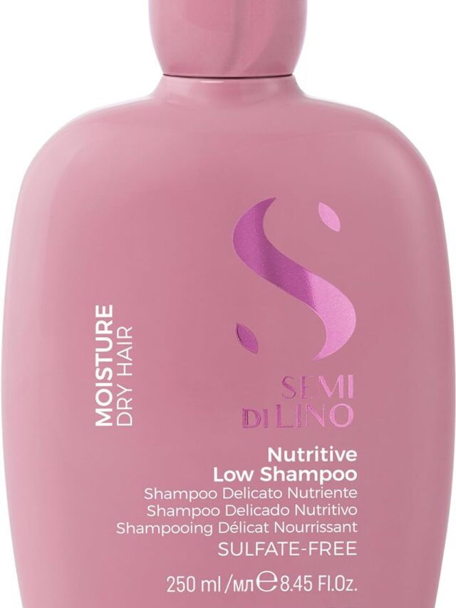 Alfaparf Milano Semi Di Lino Moisture Shampoo de Nutrição – Para cabelos secos – Sem parabenos e parafina – Seguro para cabelos coloridos – Qualidade profissional de salão 250ml