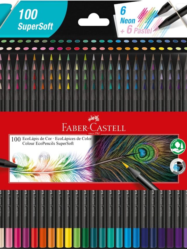 Lápis de Cor, Faber-Castell, EcoLápis Supersoft, 1207100SOFT, 100 Cores